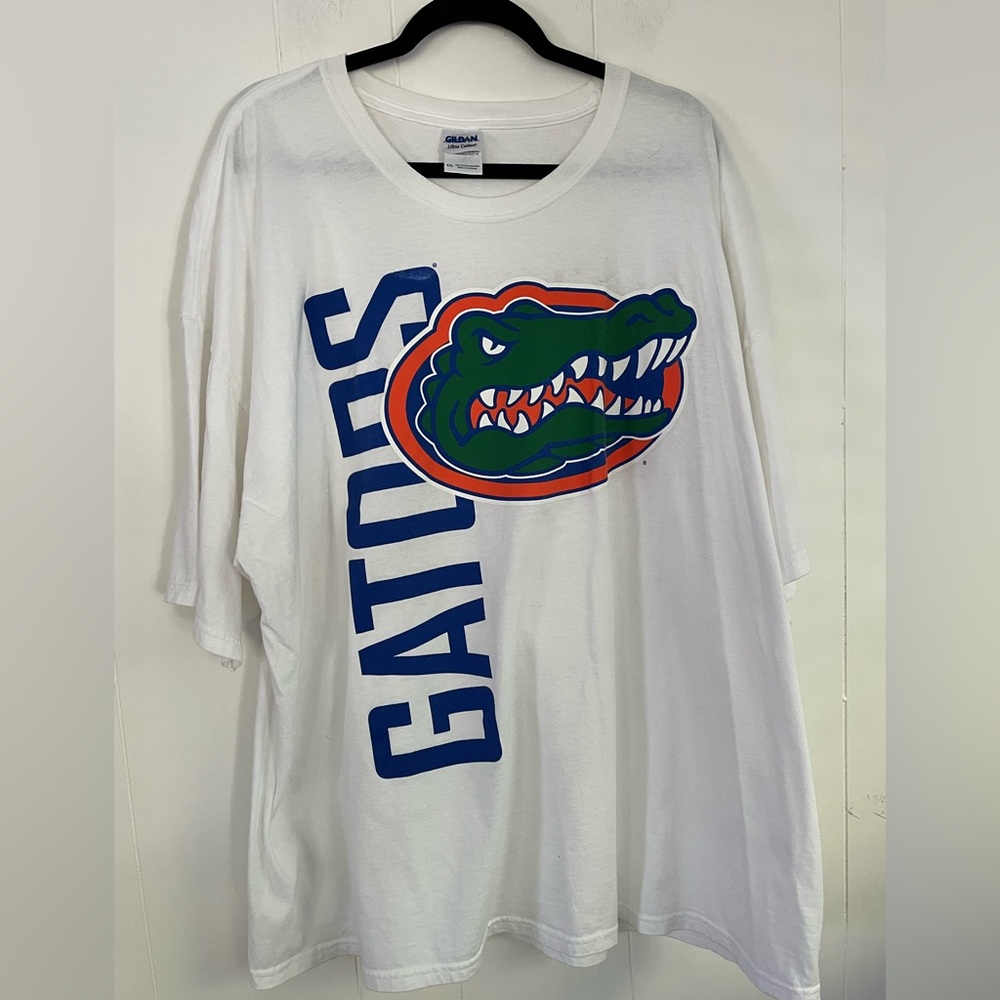 University of Florida Gators SEC Gildan Ultra Cotton White T-Shirt Size 4XL